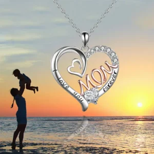 Double heart necklace