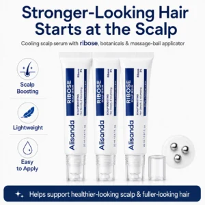 Alisanda RIBOSE Scalp Serum Roll-On for Fuller-Looking Hair