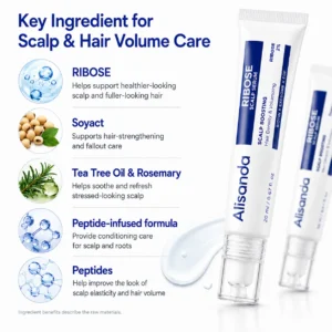 Alisanda RIBOSE Scalp Serum Roll-On for Fuller-Looking Hair - Image 3