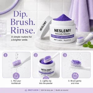 NESLEMY Purple Teeth Whitening Powder - Image 5