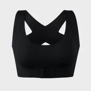 Cross Back Front Closure Wireless Posture Support Bra - Image 12