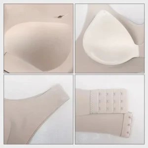 Cross Back Front Closure Wireless Posture Support Bra - Image 8
