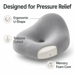Long Sitting Beautiful Thighs Seat Cushion Office Thickened Version Home Sitting Cushion - Image 2