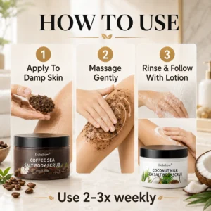 Sea Salt Body Scrub Duo - Image 8