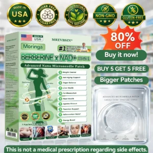 Moringa · Berberine × NAD+ 10-in-1 Advanced Nano Microneedle Patch