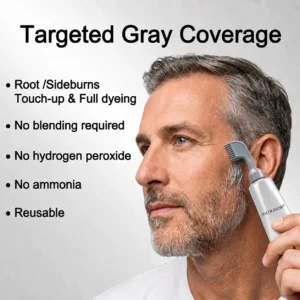 NATRAVOR Comb - In Hair DyeCream for Gray Coverage - Natural Black & Dark Brown - Image 3