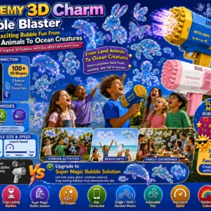 𝟑𝐃Charm 𝐁𝐮𝐛𝐛𝐥𝐞 𝐁𝐥𝐚𝐬𝐭𝐞𝐫 𝐀𝐧𝐢𝐦𝐚𝐥 & 𝐎𝐜𝐞𝐚𝐧 𝐅𝐚𝐧𝐭𝐚𝐬𝐲 𝐓𝐡𝐞𝐦𝐞 - Image 6