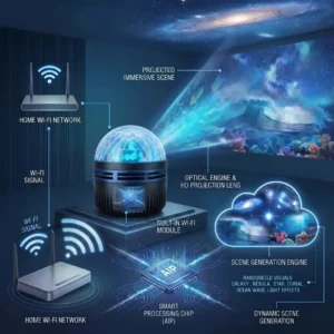 360° Smart Holographic Starry Sky Projector - Image 3