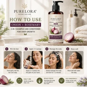 2-in-1 Onion & Rosemary Shampoo + Conditioner - Image 16
