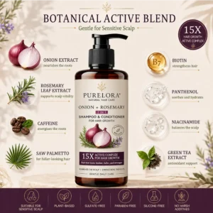 2-in-1 Onion & Rosemary Shampoo + Conditioner - Image 17