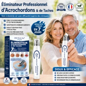 Éliminateur d'Excroissances Cutanées & de Taches en 7 Jours Sans Douleur & Sans Cicatrice