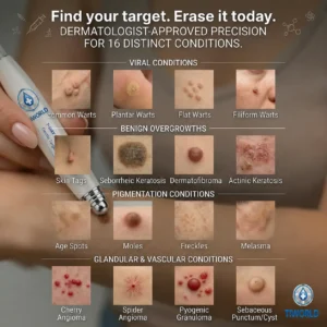 𝟕-𝐃𝒂𝘆 𝐒𝗸𝐢𝐧 𝐓𝒂𝗴 & 𝐒𝐩𝙤𝐭 𝐄𝐫𝒂𝐬𝙚𝐫 Painless & Scar-Free Advanced Imperfection Removal Rollerball Pen - Image 4