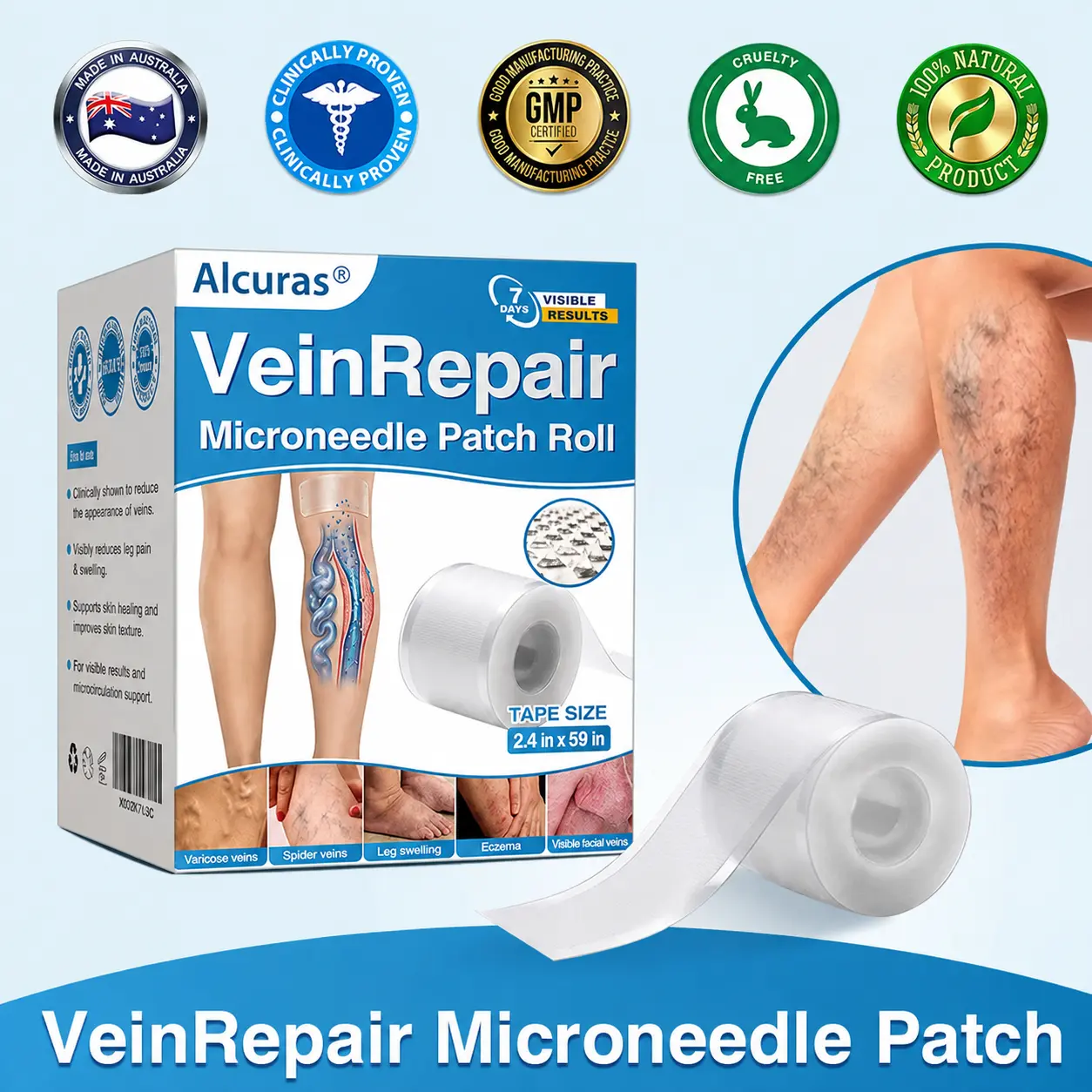VeinRepair Microneedle Patch Roll