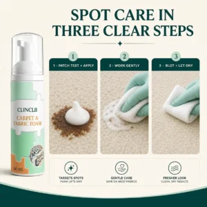 CLINCLII Carpet & Fabric Foam Spot Cleaner - Image 4