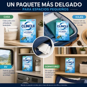 CLINCLII Hojas de Detergente para Ropa - Image 8