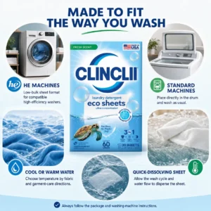 CLINCLII Laundry Detergent Eco Sheets - Image 7