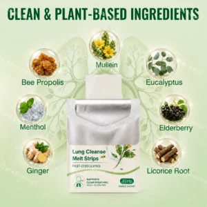 Advanced Botanical Mullein Lung Cleanse Melt Strips - Image 9