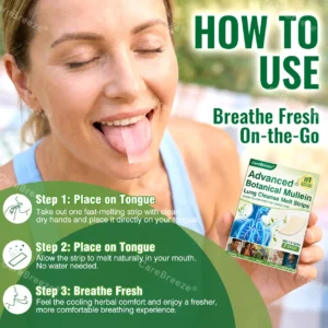 Advanced Botanical Mullein Lung Cleanse Melt Strips - Image 11