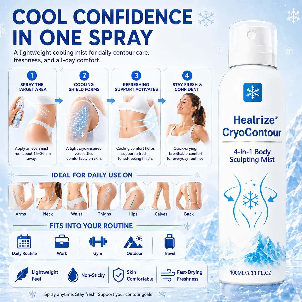 CryoContour 4-in-1 Body Sculpting Mist - Image 10
