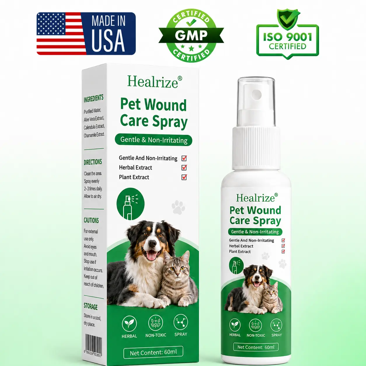 Pet Wound Care Spray – Gentle & Non-Irritating