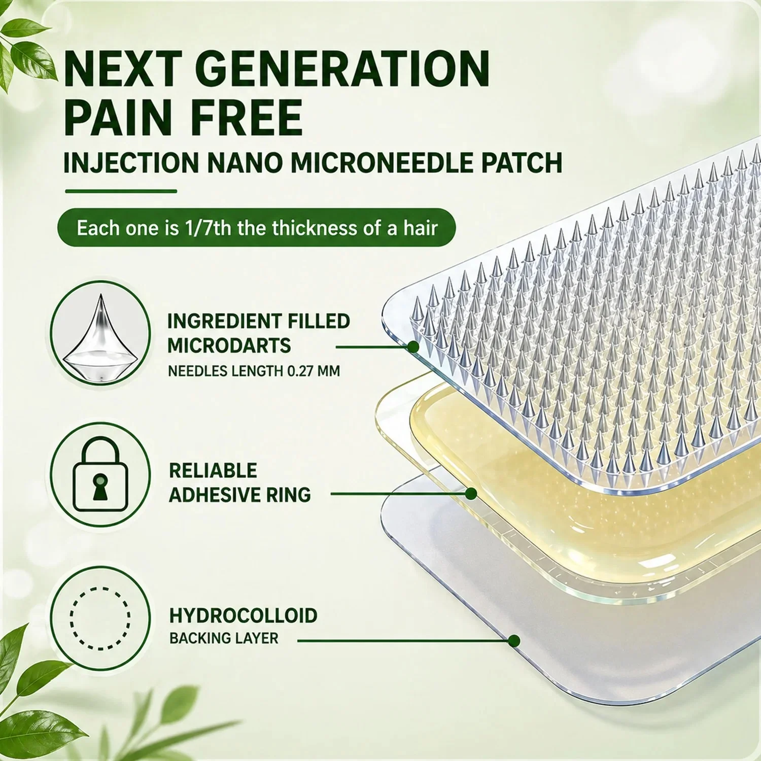 JUXEK·Moringa·Berberine × NAD+ 10-in-1 Advanced Nano Microneedle Patch - Image 2