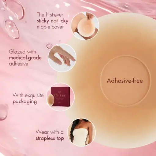 NESLEMY Seamless Sticky Nipple Covers for Women - Image 3