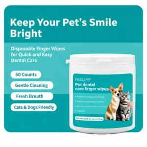 NESLEMY Pet Dental Care Finger Wipes - Image 3