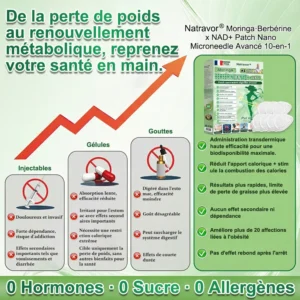 Patch nano à micro-aiguilles avancé 10-en-1 au moringa et à la berbérine - Image 10