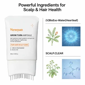 Newyuo Hair Growth Serum - Nourishing Scalp Treatment with Built-In Brush - Image 4