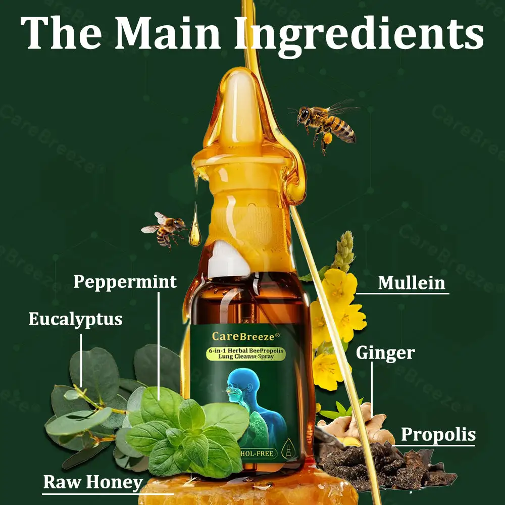 6-in-1 Herbal BeePropolis Lung Cleanse Spray - Image 7