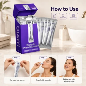 QIAWI Purple Mouthwash — Fresh Breath in 30 Seconds - Image 4