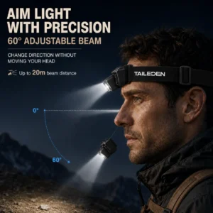 TAILEDEN Rechargeable LED Headlamp – Motion Sensor & 5 Light Modes - Image 4