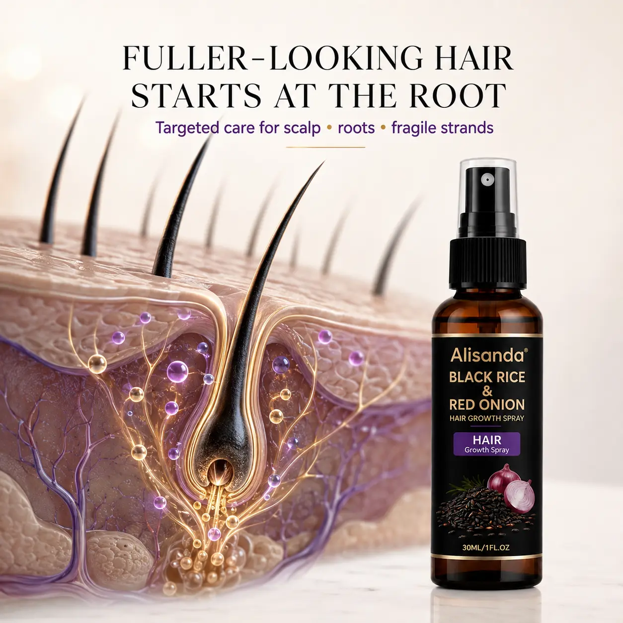 Black Rice & Red Onion Hair Growth Spray - Image 2