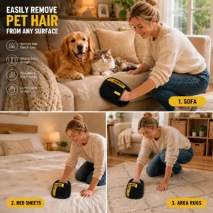 QIAWI Pet Hair Remover Glove for Cats & Dogs - Image 5