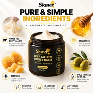 Skavix Beef Tallow Honey Balm for Men - Image 4
