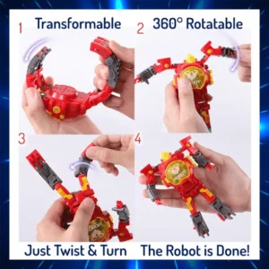 2-in-1 Transforming Robot Toy Watch - Image 4