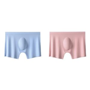 2Pcs Mens Ice Silk Breathable Panties Underwear - Image 8