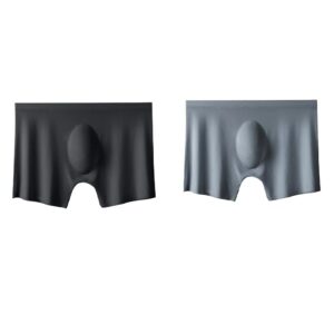 2Pcs Mens Ice Silk Breathable Panties Underwear - Image 10