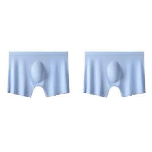 2Pcs Mens Ice Silk Breathable Panties Underwear - Image 13