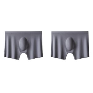 2Pcs Mens Ice Silk Breathable Panties Underwear - Image 9
