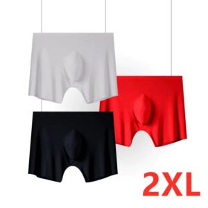 3 PCS Mens Ice Silk Breathable Underwear - Image 9