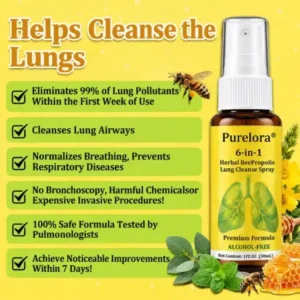 6-in-1 Herbal BeePropolis Lung Cleanse Spray - Image 3