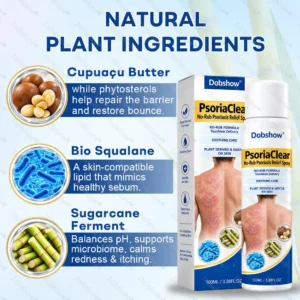 PsoriaClear No-Rub Psoriasis Relief Spray - Image 4