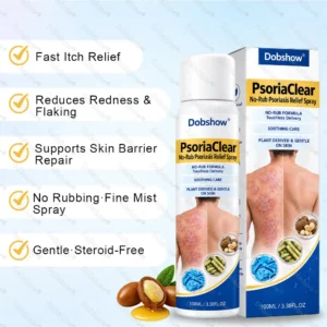 PsoriaClear No-Rub Psoriasis Relief Spray - Image 7