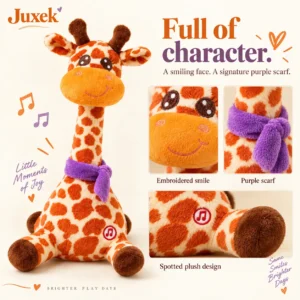 Juxek Dancing Giraffe Plush Toy - Image 6