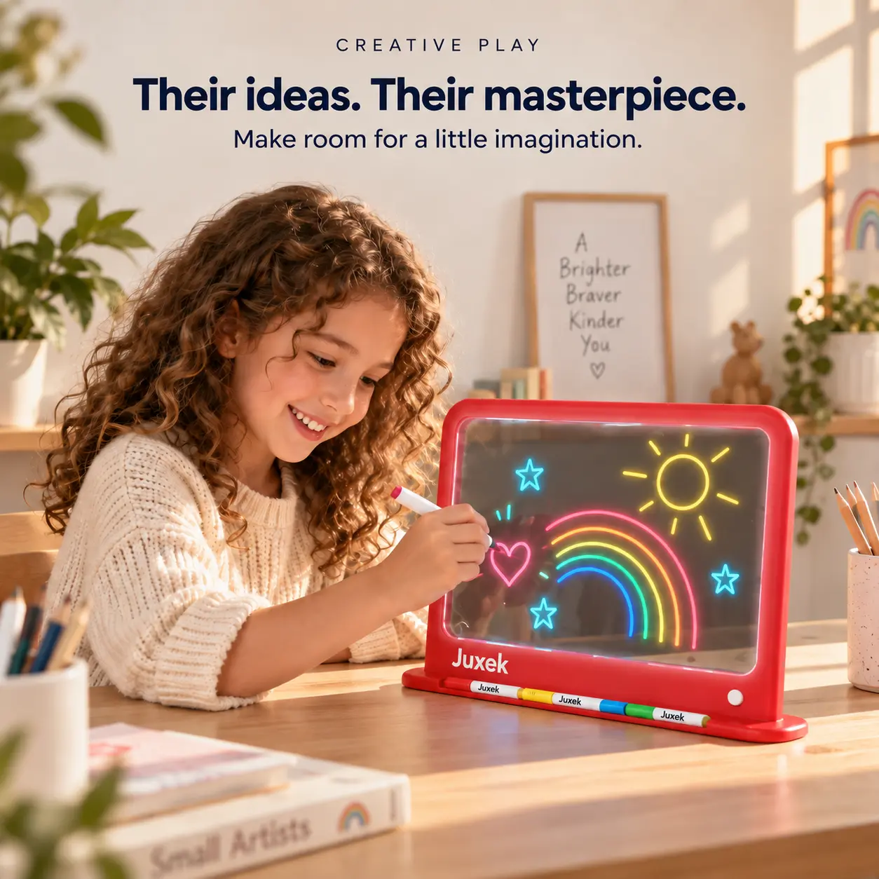 Juxek Neon Light Drawing Board – Let Creativity Glow - Image 4