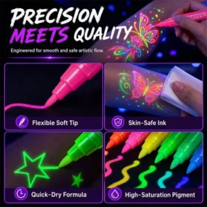 Neslemy Glow Party Tattoo Pens - Image 3