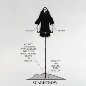 Screaming Scarecrow For Garden - Image 5